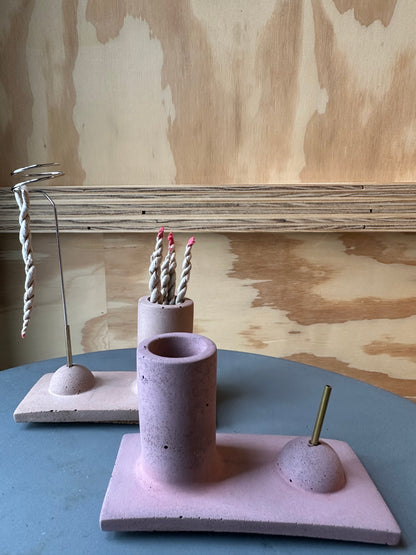 Concrete Rope Incense Burner